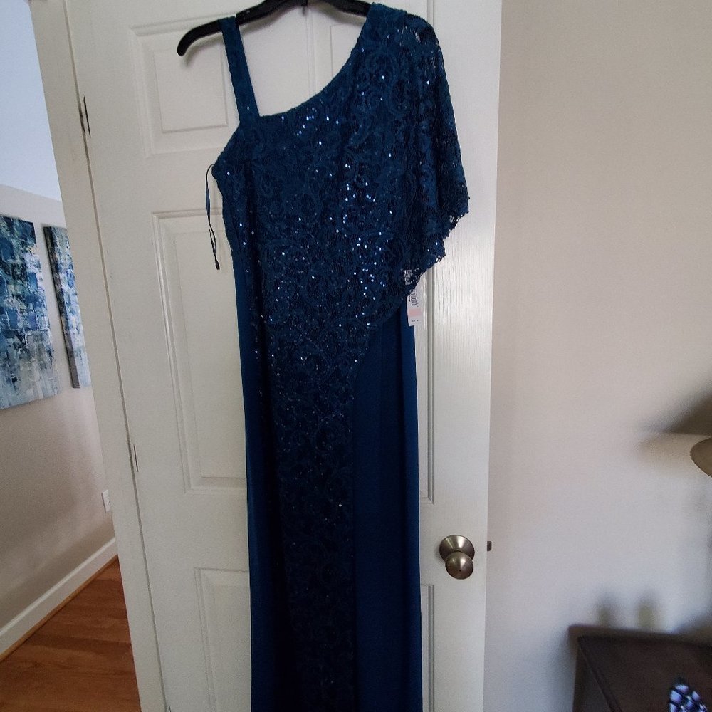 New, never worn one shoulder cocktail jumpsuit